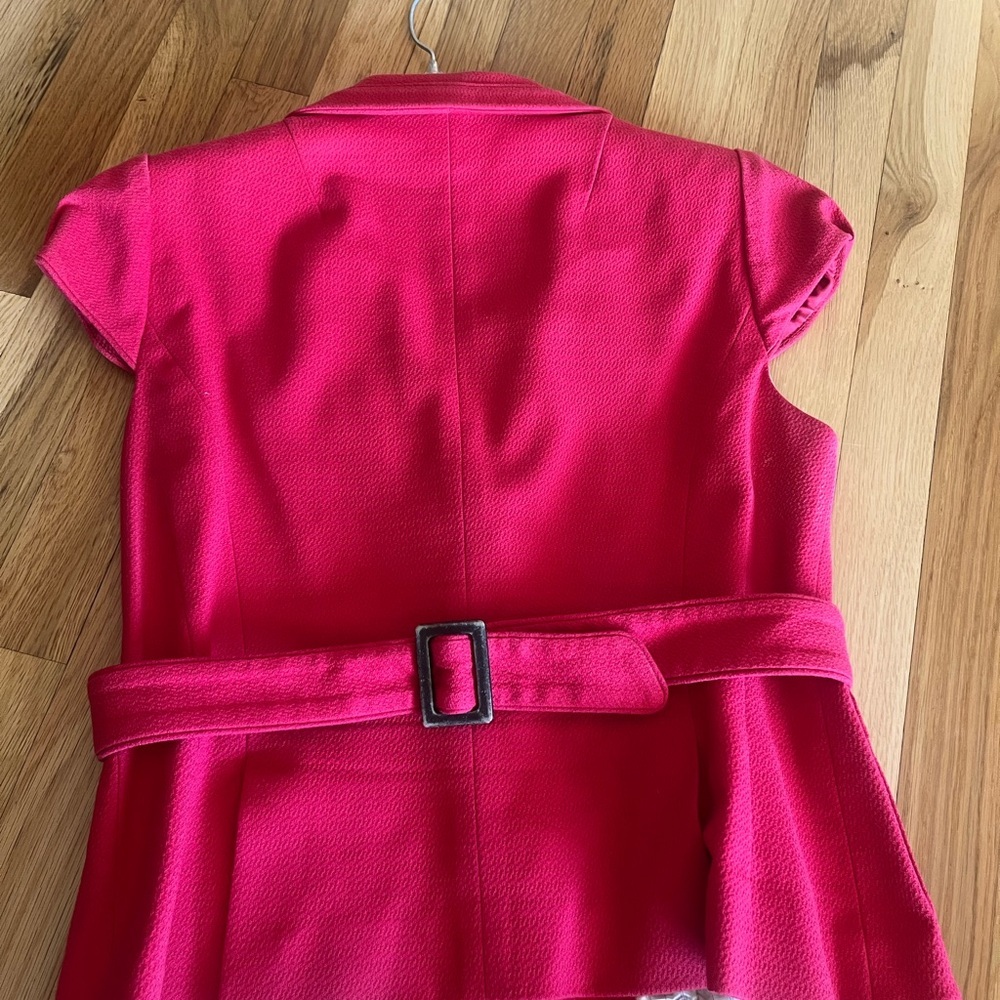 Nanette Lapore Size 12 Puff Sleeve Jacket Coral - Picture 4 of 8